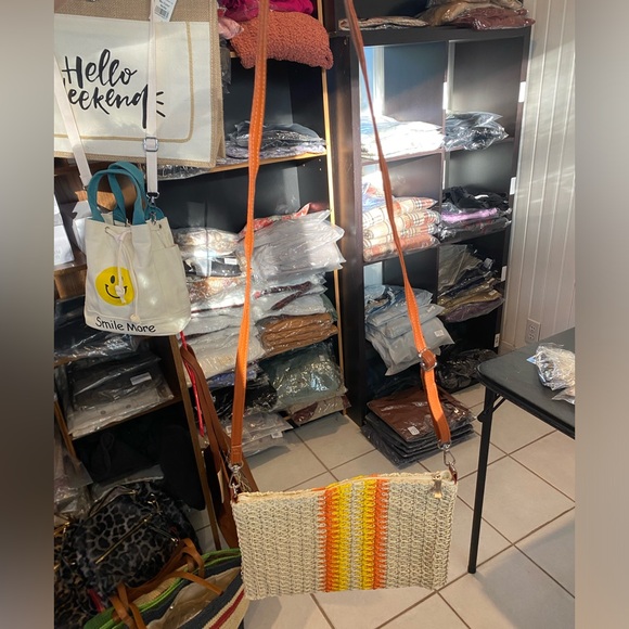 CLEARANCE NOW $5 ❤️Women's Raffia Crochet BOUTIQUE Crossbody Summer Purse Bag - Picture 2 of 6
